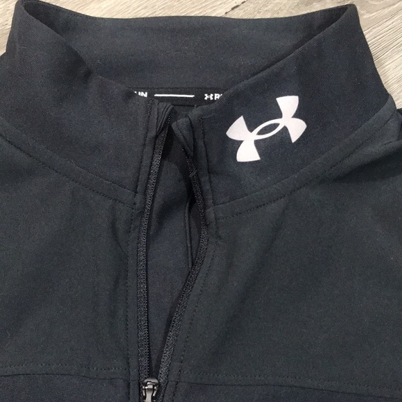 Under Armour Men's UA Qualifier ½ Zip Black Runners Long Sleeve size XL - Picture 9 of 13